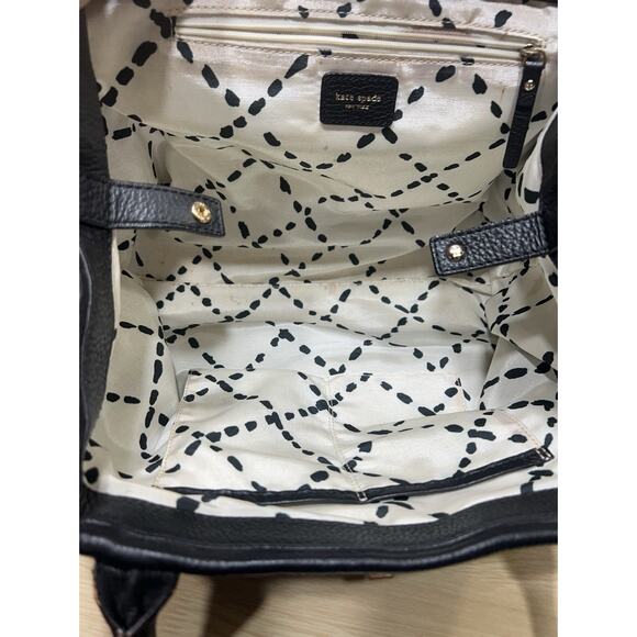 Kate Spade Black Smooth Buttery Soft Leather Small Jessie Bexley Handbag Tote - Picture 9 of 15